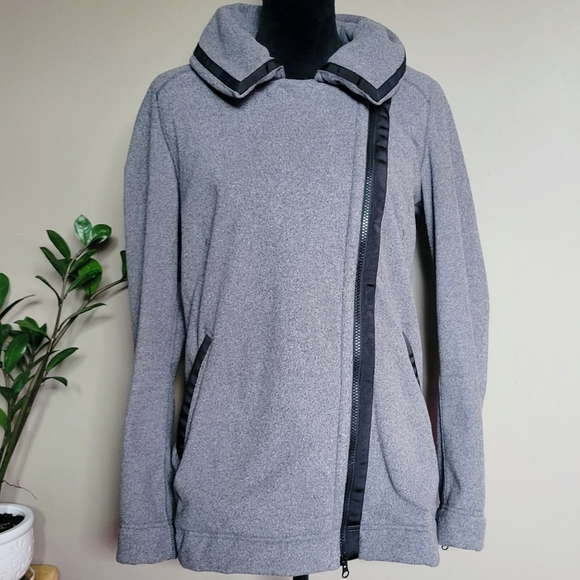Lululemon Moto Jacket Ambient Gray Black - Picture 3 of 14